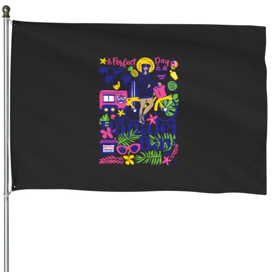 Discover A Perfect Day at Hanalei Bay Collage Active House Flags