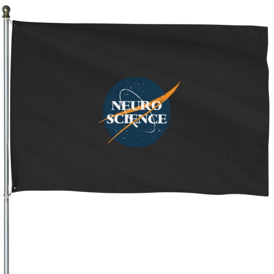 Discover Neuroscience Space Vintagess House Flags