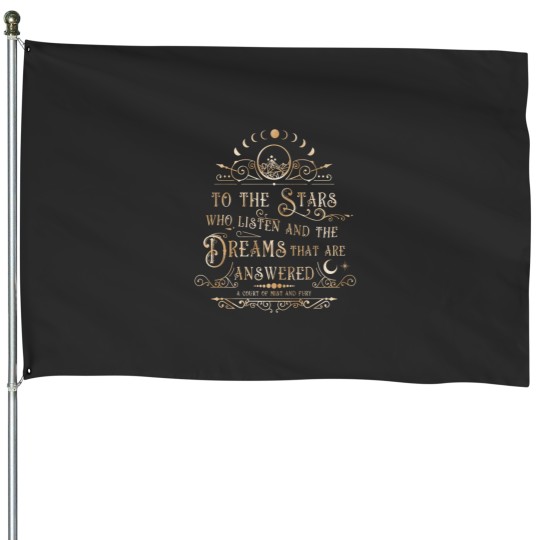 Discover To The Stars House Flags