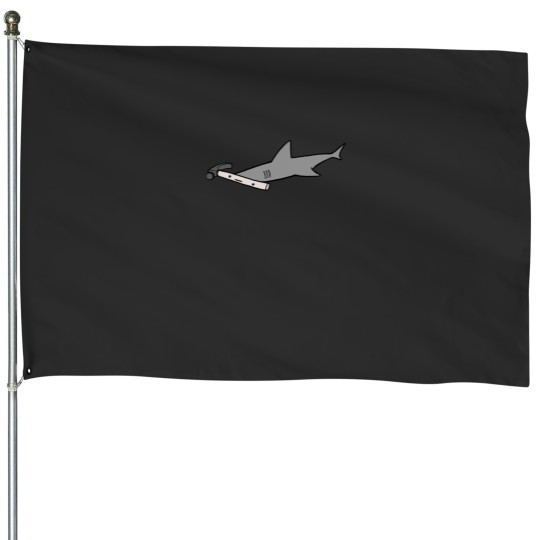 Discover Hammerhead Shark House Flags