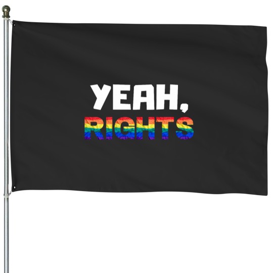 Discover Yeah Rights LGBTQ Human Rights House Flags