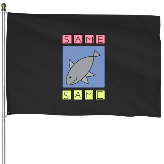 Discover nichijou - same (shark) House Flags