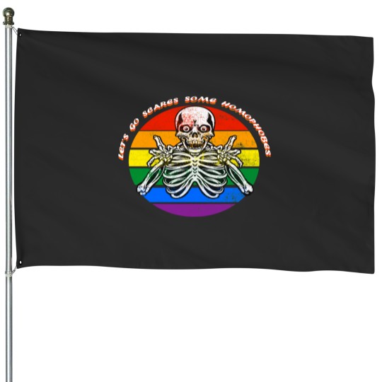 Discover Funny LGBTQ Halloween House Flags