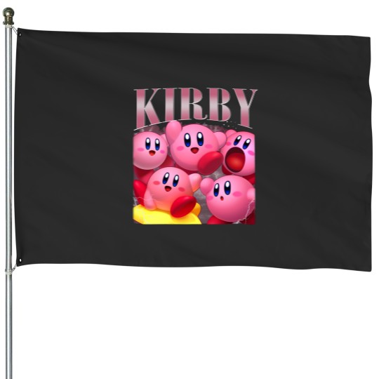 Discover Kirby House Flag - Vintage and Fun Outdoor Decoration
