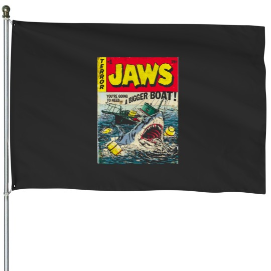 Discover Jaws 1 Edition Comic Book Cover House Flags
