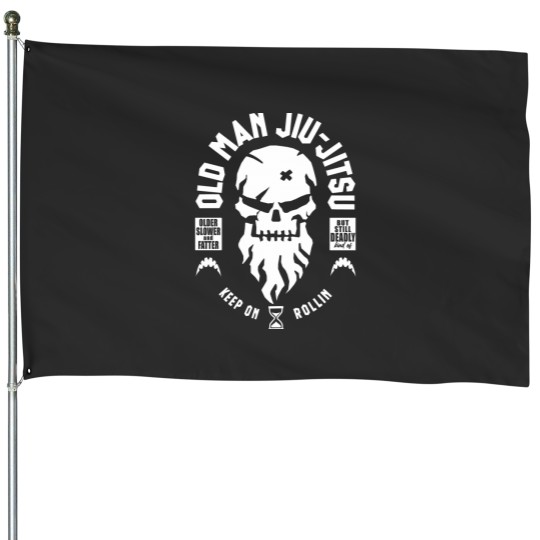 Discover Old Man Jiu Jitsu Classic House Flags