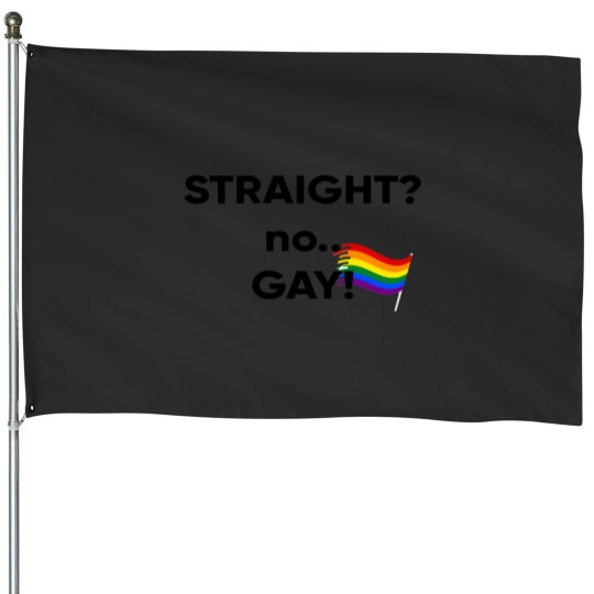 Discover straight no GAY House Flags