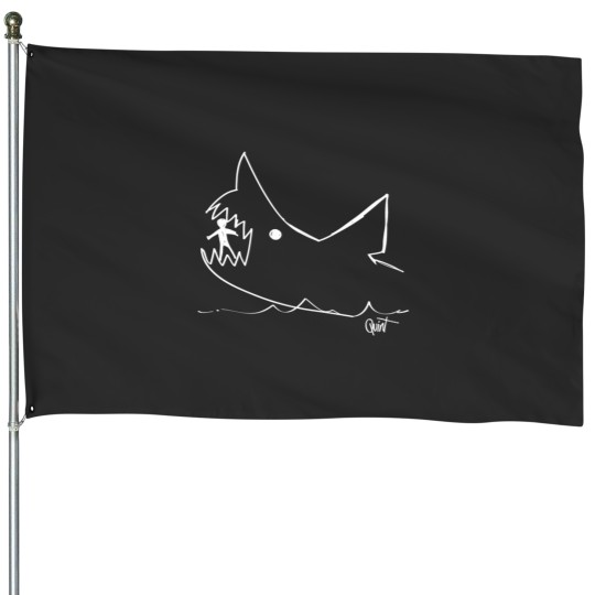 Discover Cult 1970S Shark Movie Chalkboard Pic House Flags