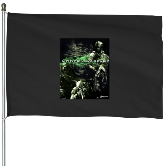 Discover 2009 Call of Duty Modern Warfare 2 IW Promo Vintage Y2K House Flags
