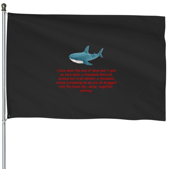 Discover blahajj ikea shark existentialism Classic House Flags