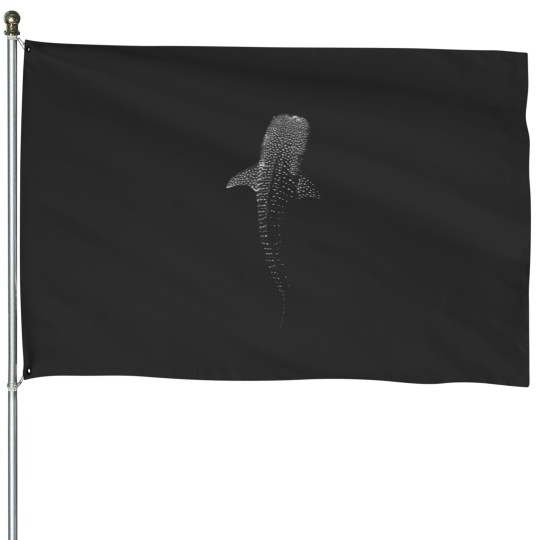 Discover whale shark Classic House Flags