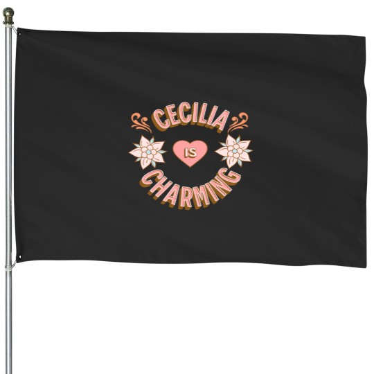 Discover Cecilia is Charming - First Names - Birthday Gifts - Alliteration Fans Essential T-Shirt House Flags