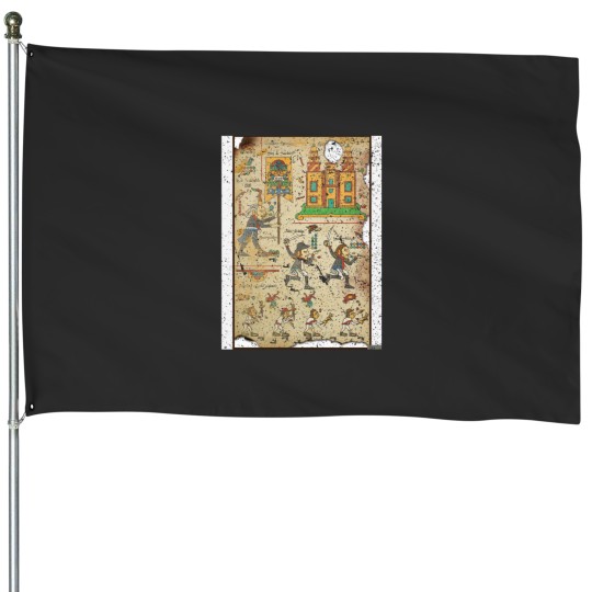 Discover 16 de Septiembre-Aztec Codex House Flags
