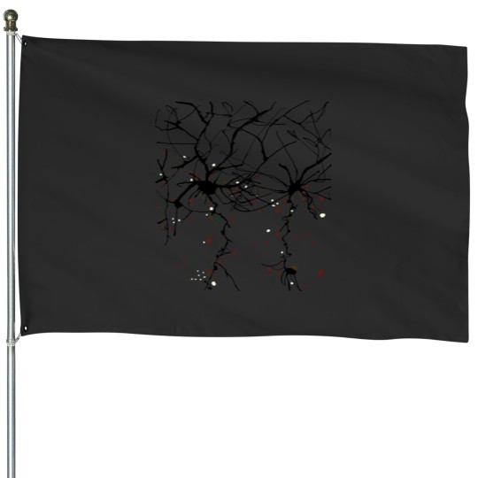 Discover Orange Neurons House Flags