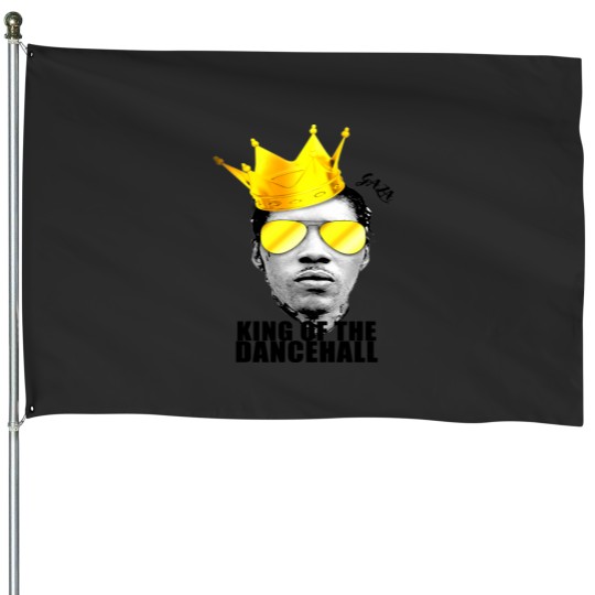 Discover KOTD FREEWORLBOSS BLACK Essential House Flags