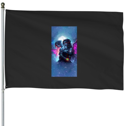 Discover Fairy magic House Flags