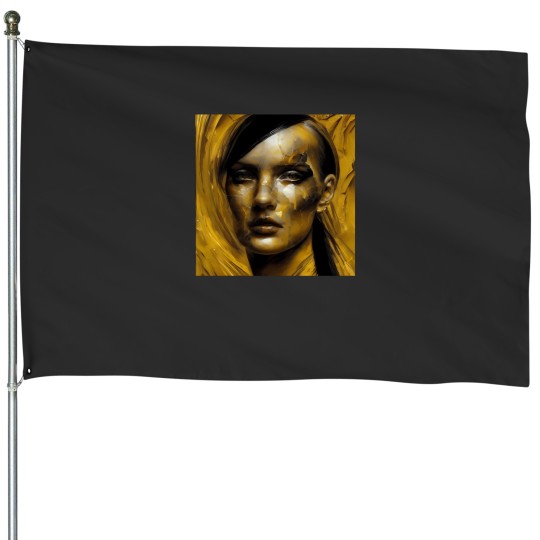 Discover Black  Gold 00 7 2966 House Flags