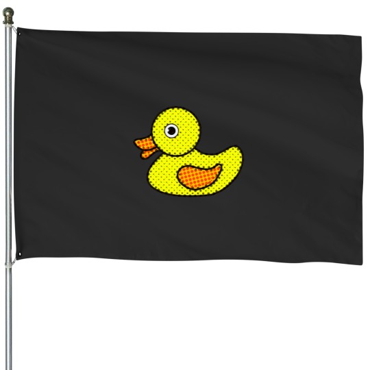 Discover Yellow Spotty Duck Active House Flags