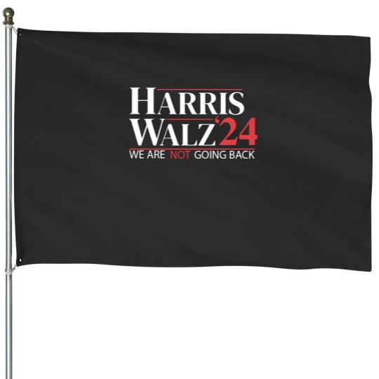 Discover Harris Walz 2024 House Flags - Not Going Back
