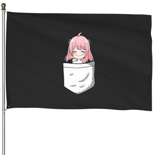 Discover Kawaii Cute Anya In The Pocket Spy x Art Family House Flags