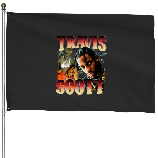 Discover Travis House Flags, 90's Vintage Rap House Flags RPLC26