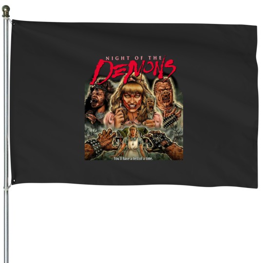 Discover Night Of The Demons Classic House Flags