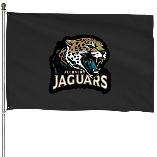 Discover Jags Jacksonville Logo House Flags