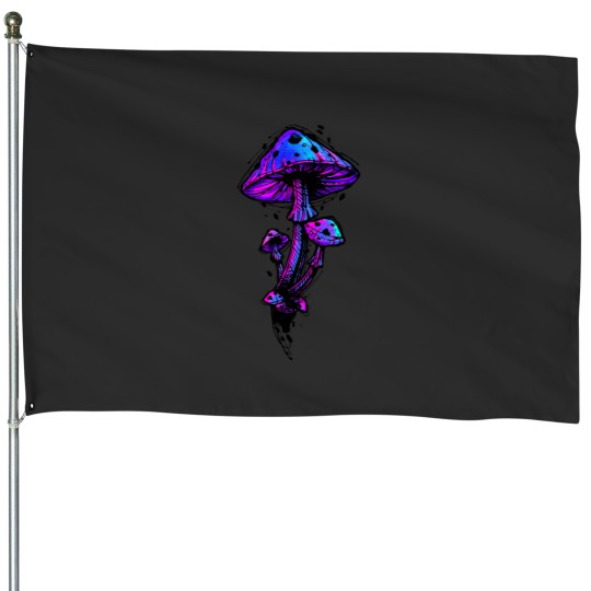 Discover psychedelics Mushrooms House Flags