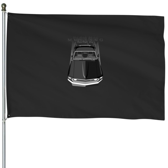 Discover Mustangss Boss 69 Black Essential House Flags
