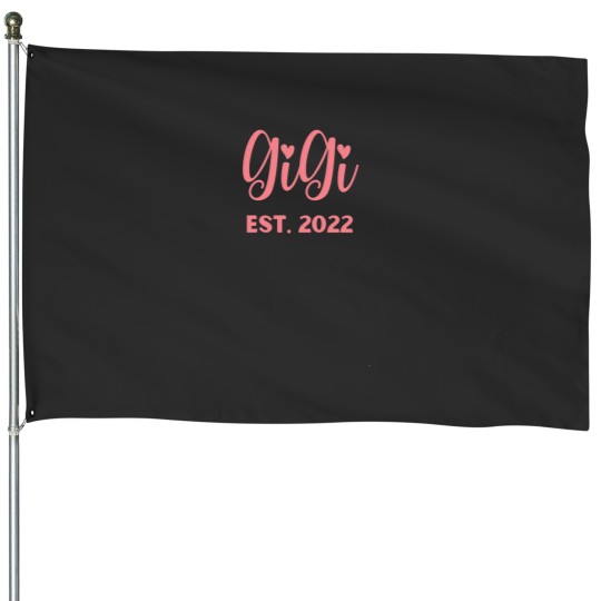 Discover Gigi 2022 Gigi Gift Grandmother Essential House Flags