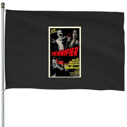 Discover Funny Horror Films Vintagess Hallowen Essential House Flags