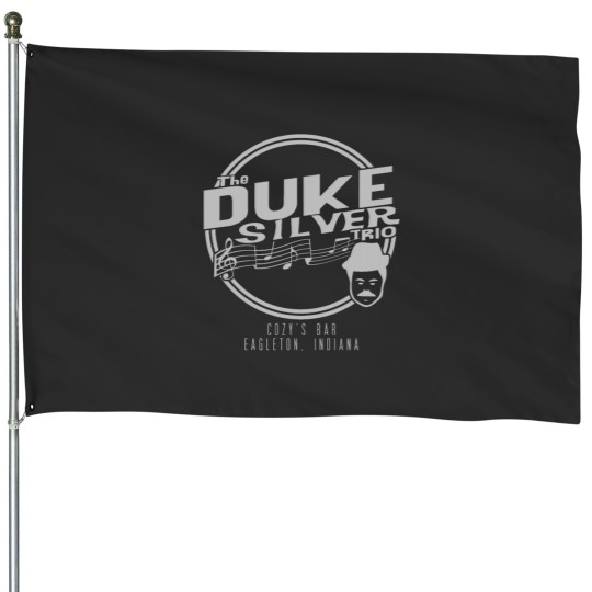 Discover Duke Silver Trio House Flags