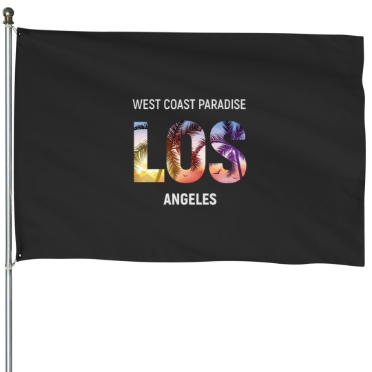 Discover Los Angeles West Coast Paradise USA House Flags