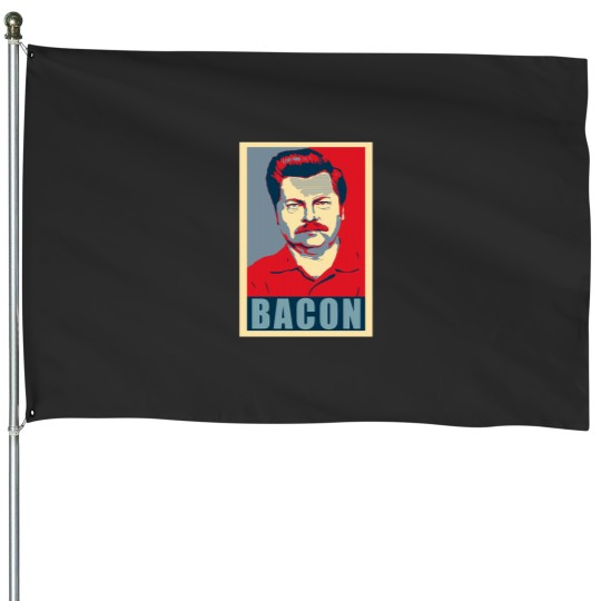 Discover Ron hope swanson House Flags