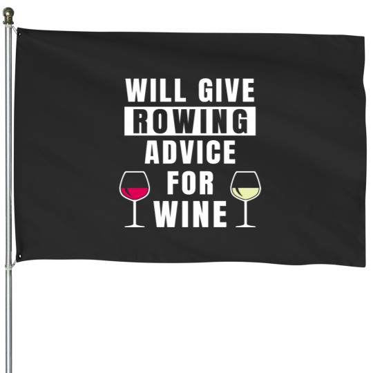 Discover Rowing Gifts Rower Crew Rowing Coachss House Flags