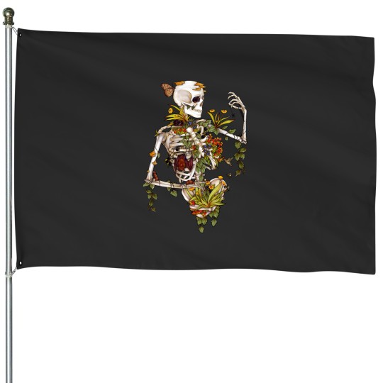 Discover Bones and Botany House Flags