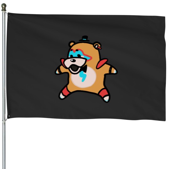 Discover Tiny Glamrock Freddy House Flags