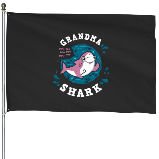 Discover Grandma Shark Relaxed Fit House Flags