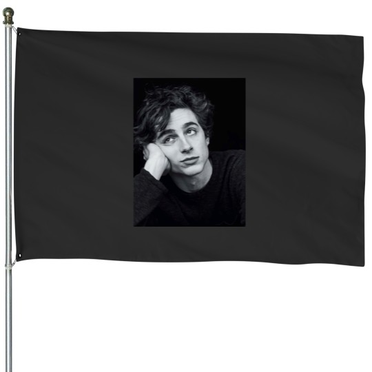 Discover Timothee Chalamet Black and White House Flags