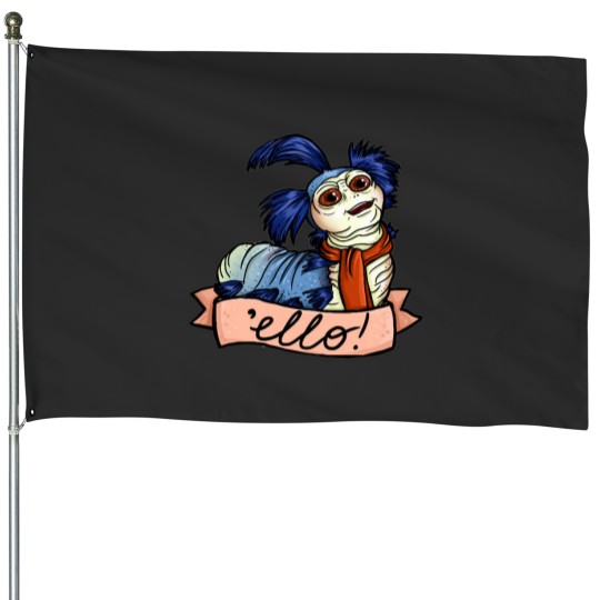 Discover Ello Labyrinth Worm House Flags
