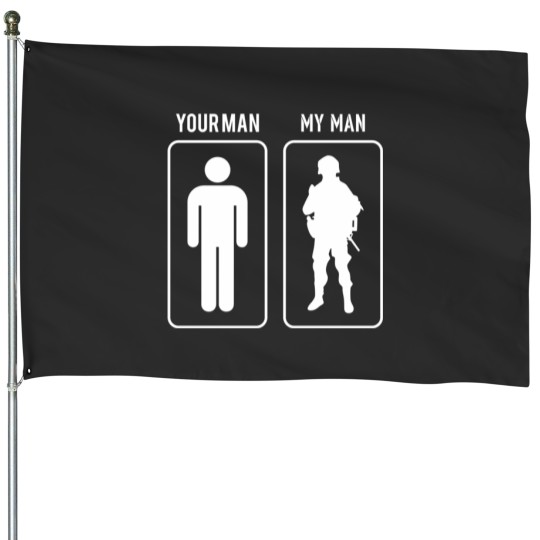 Discover Your Man My Man Military Patriotss And Veteran 4409 House Flags