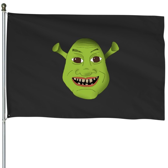 Discover Shrek Face House Flags