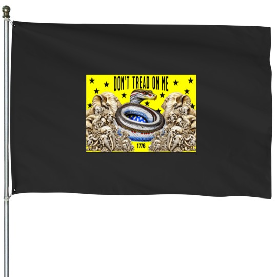 Discover Flag Tread on Me II House Flags
