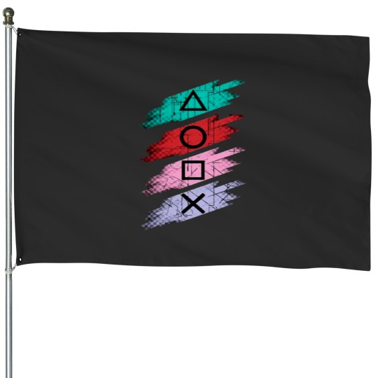 Discover Playstation buttons House Flags