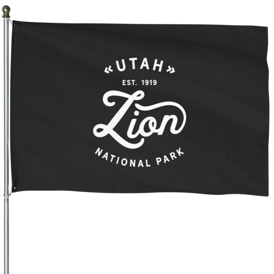 Discover Zion Utah National Park Outdoor Explore and Adventure House Flags