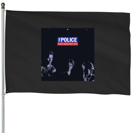 Discover Thé Pólicé Their Greatest Hits Album Cover  .png House Flags