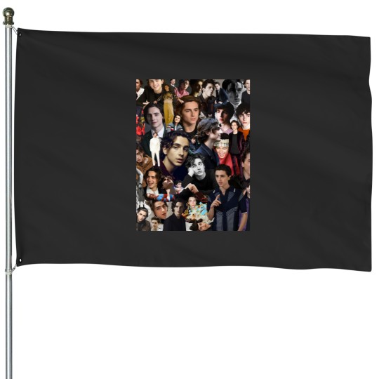 Discover Timothee Chalamet Graphic House Flags