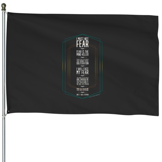 Discover DUNEs MOVIE-Litany againsts Fear-House Atreides House Flags