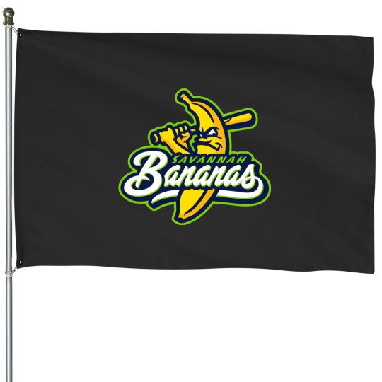Discover Coastal plain league savanah banana logo House Flags