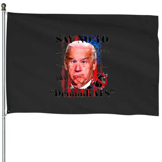 Discover Anti Biden Liberal US Flag Say No To Democrats Conservative 33 House Flags